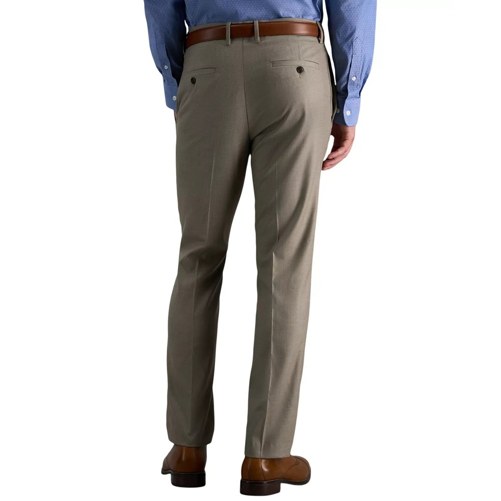 Kenneth Cole Reaction Men's Stretch Slim Fit Dress Pants 34W 34L Oatmeal